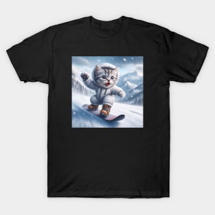 Skateboarding cat T-Shirt